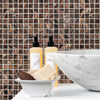 Espresso Shimmer Mixed Squares Glass Pool Tile | Tile Club