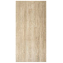 Eterica Fluted Sand Travertine 24x48 Porcelain Tile | Tile Club