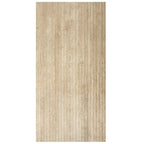 Eterica Fluted Sand Travertine 24x48 Porcelain Tile | Tile Club