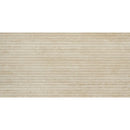 Eterica Fluted Sand Travertine 24x48 Porcelain Tile | Tile Club