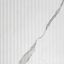 Eterica Fluted White & Gray Marbled 24x48 Porcelain Tile | Tile Club