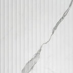 Eterica Fluted White & Gray Marbled 24x48 Porcelain Tile | Tile Club
