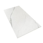Eterica Fluted White & Gray Marbled 24x48 Porcelain Tile | Tile Club