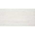 Eterica Fluted White Travertine 24x48 Porcelain Tile | Tile Club