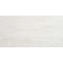 Eterica Fluted White Travertine 24x48 Porcelain Tile | Tile Club