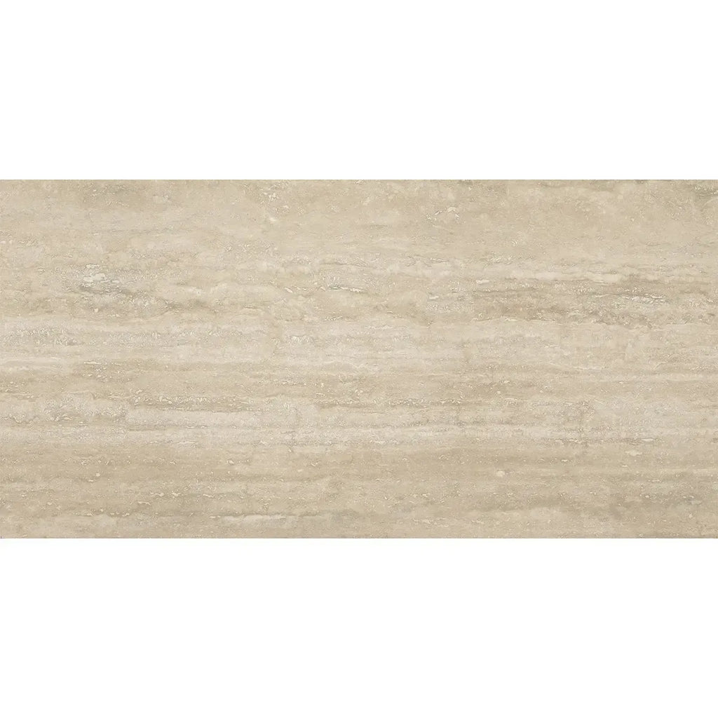 Eterica Sand Travertine 24x48 Porcelain Tile | Tile Club