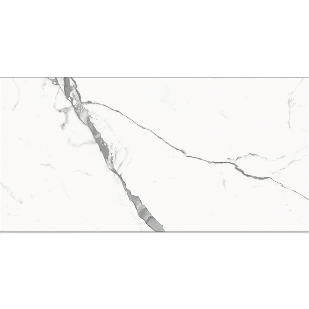 Eterica White & Gray Marbled 24x48 Porcelain Tile | Tile Club