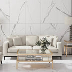 Eterica White & Gray Marbled 24x48 Porcelain Tile | Tile Club