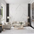 Eterica White & Gray Marbled 24x48 Porcelain Tile | Tile Club