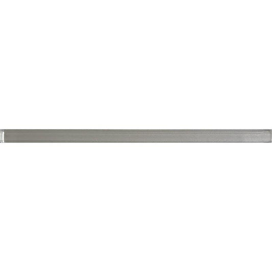 0.6" x 12" Fabrique White Glass Pencil Liner | Tile Club | Position1