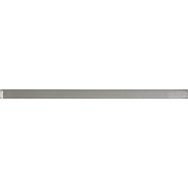 0.6" x 12" Fabrique White Glass Pencil Liner | Tile Club | Position1