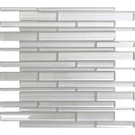 Fabrique White Linear Glass Mosaic Tile | Tile Club | Position1
