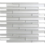 Fabrique White Linear Glass Mosaic Tile | Tile Club | Position1
