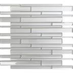 Fabrique White Linear Glass Mosaic Tile | Tile Club | Position1