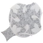 Floral Dream Bianco Carrara & Thassos Mosaic Tile | Tile Club 
