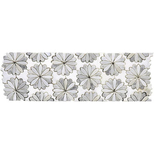 Floral Eternity Border Wall Tile Sample