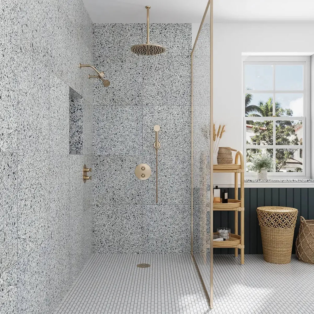 Forest Green Real Terrazzo Tile 24" x 24" | Tile Club