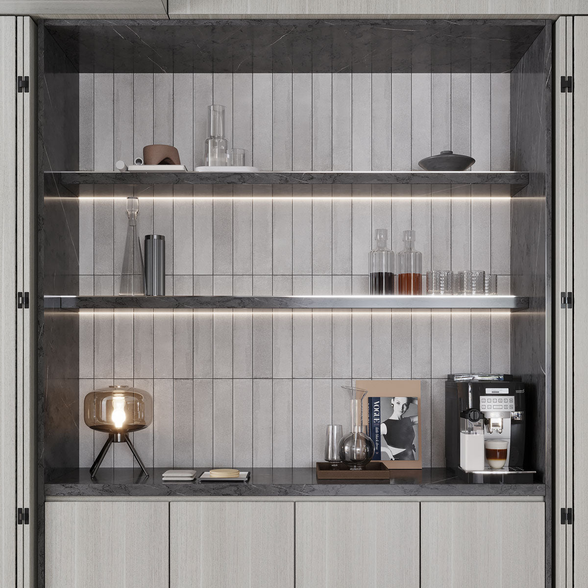 Formidus Cement Brick 3x16 Porcelain Tile | Tile Club