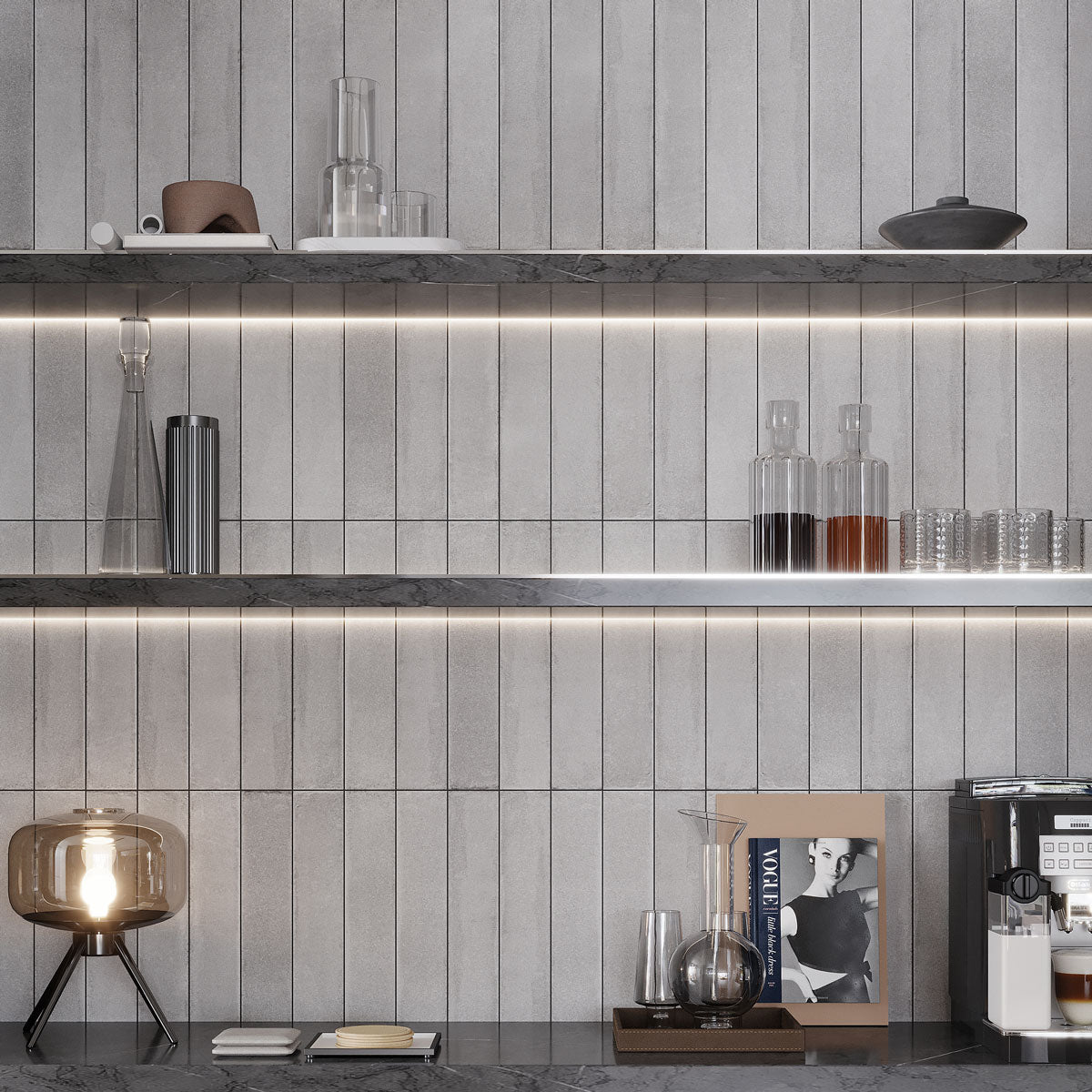 Formidus Cement Brick 3x16 Porcelain Tile