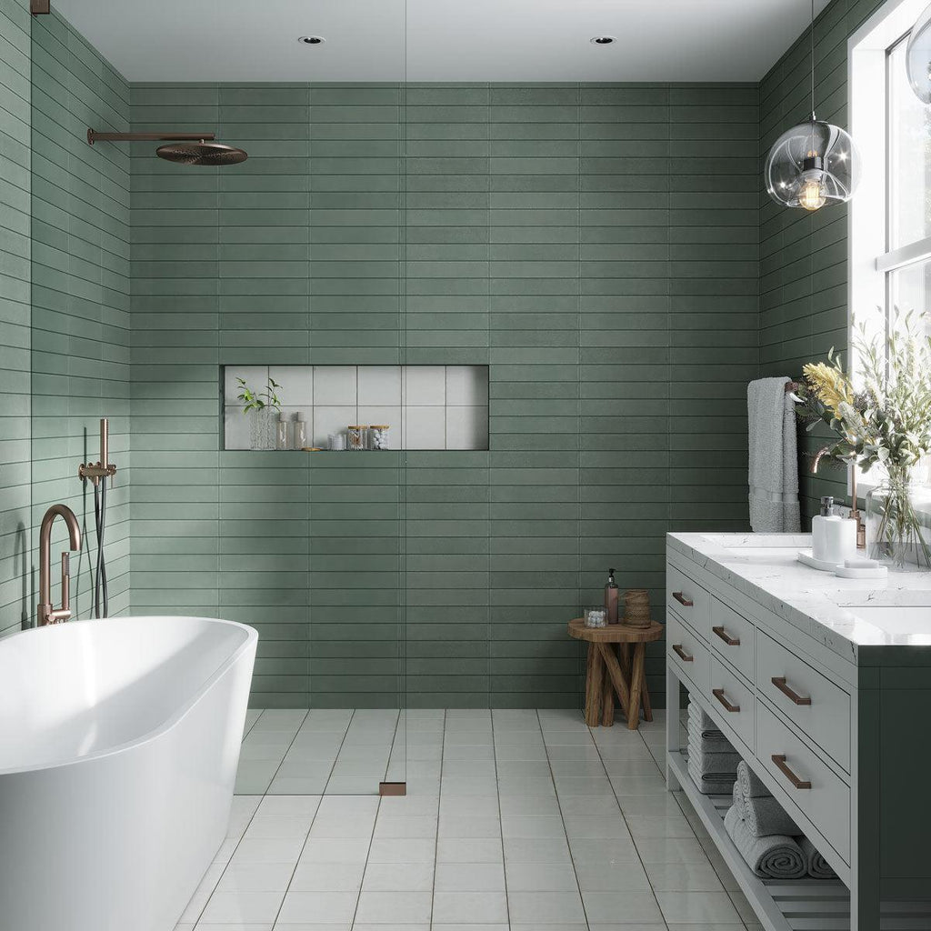 Formidus Evergreen Brick 3x16 Porcelain Tile | Tile Club