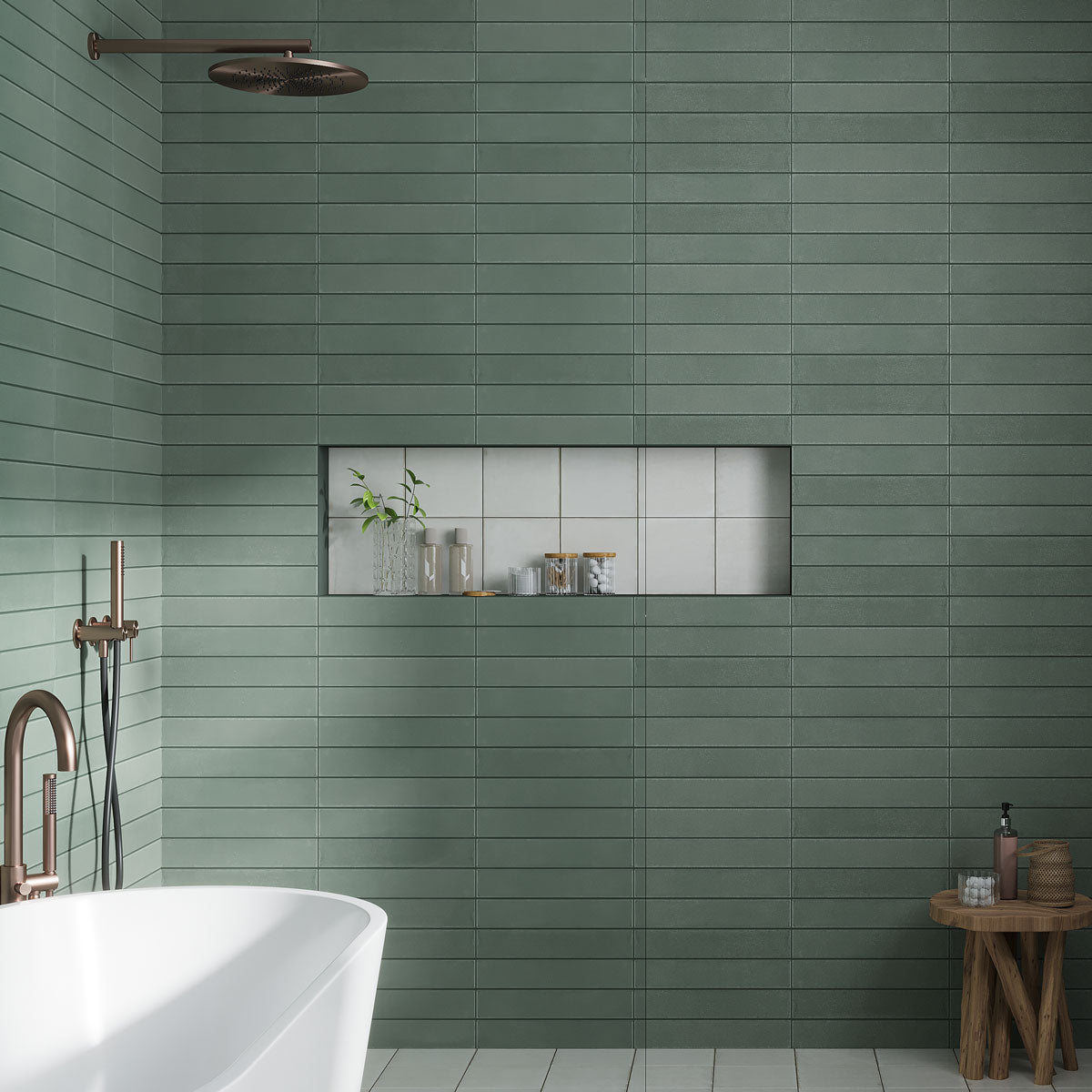 Formidus Evergreen Brick 3x16 Porcelain Tile | Tile Club
