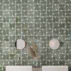 Formidus Evergreen Deco Square 8x8 Porcelain Tile | Tile Club