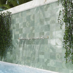 Formidus Sage Deco Square 8x8 Porcelain Tile | Tile Club