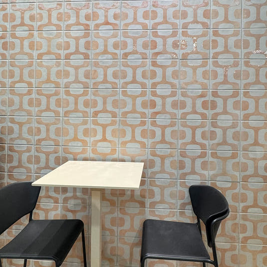 Formidus Terracotta Deco Square 8x8 Porcelain Tile | Tile Club