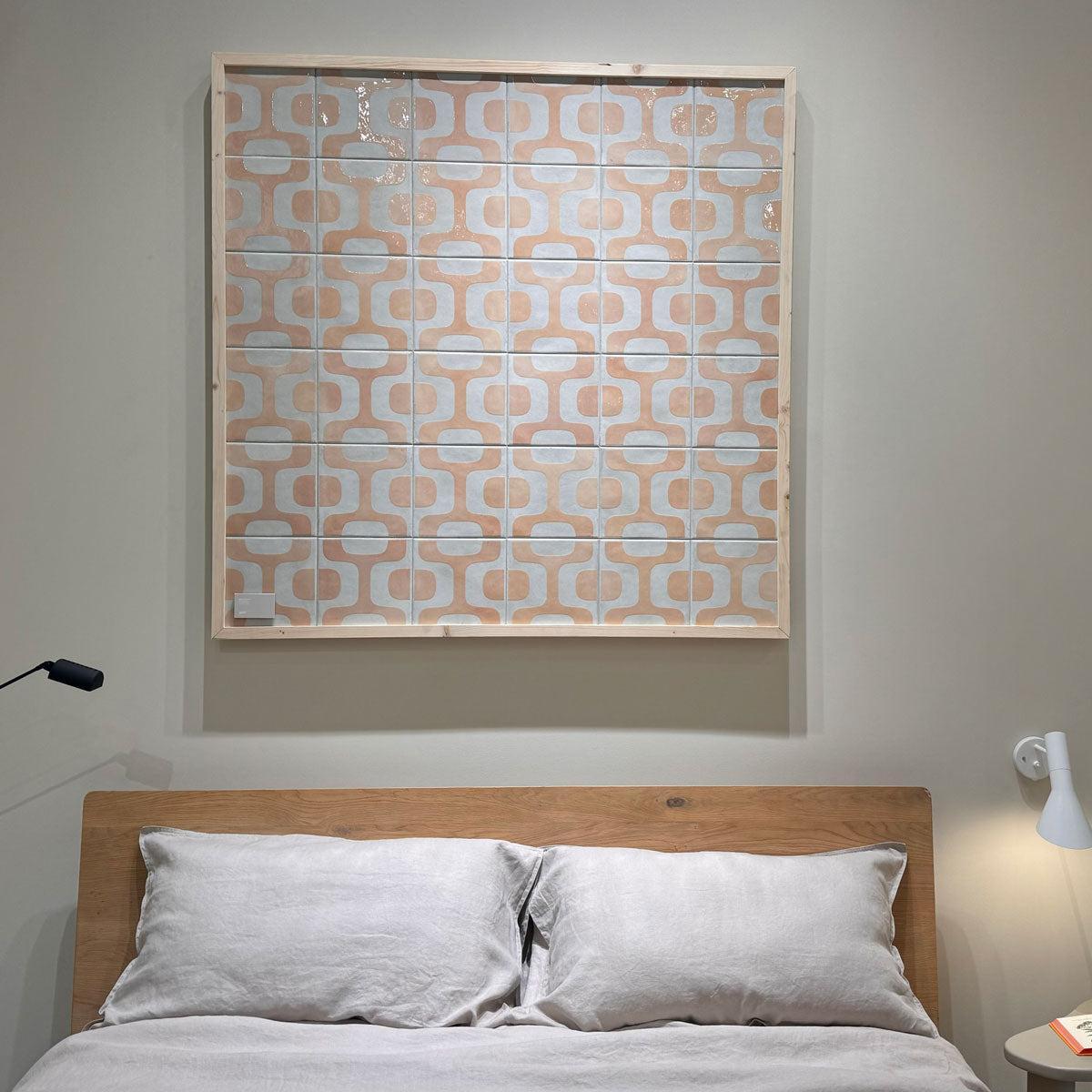 Formidus Terracotta Deco Square 8x8 Porcelain Tile | Tile Club