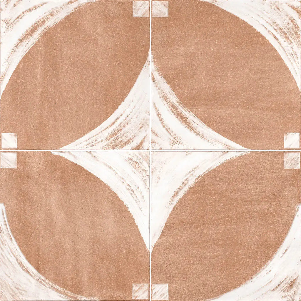 Formidus Terracotta Petal Deco Porcelain Tile | Tile Club