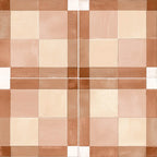 Formidus Terracotta Plaid Deco Porcelain Tile | Tile Club
