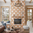 Formidus Terracotta Petal Deco Porcelain Tile | Tile Club