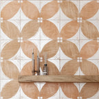 Formidus Terracotta Petal Deco Porcelain Tile | Tile Club