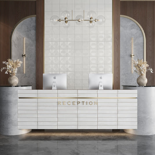 Formidus White Eclipse Square 8x8 Porcelain Tile | Tile Club