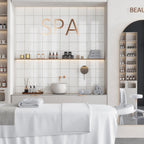 Formidus White Square 8x8 Porcelain Tile | Tile Club