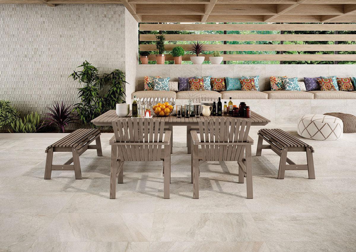 Dover Almond Stone Look Beige Porcelain Tile | Tile Club