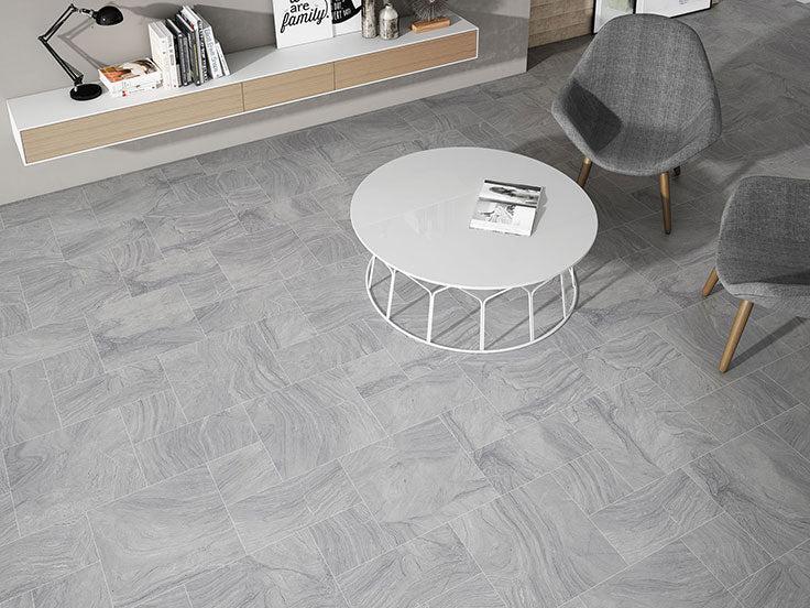 Varana Gris Stone Look Gray Porcelain Tile | Tile Club