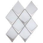 White Frost Diamond Glass Mosaic Tile