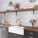 Frozen Dreams Brick Glass Mosaic Tile | Tile Club