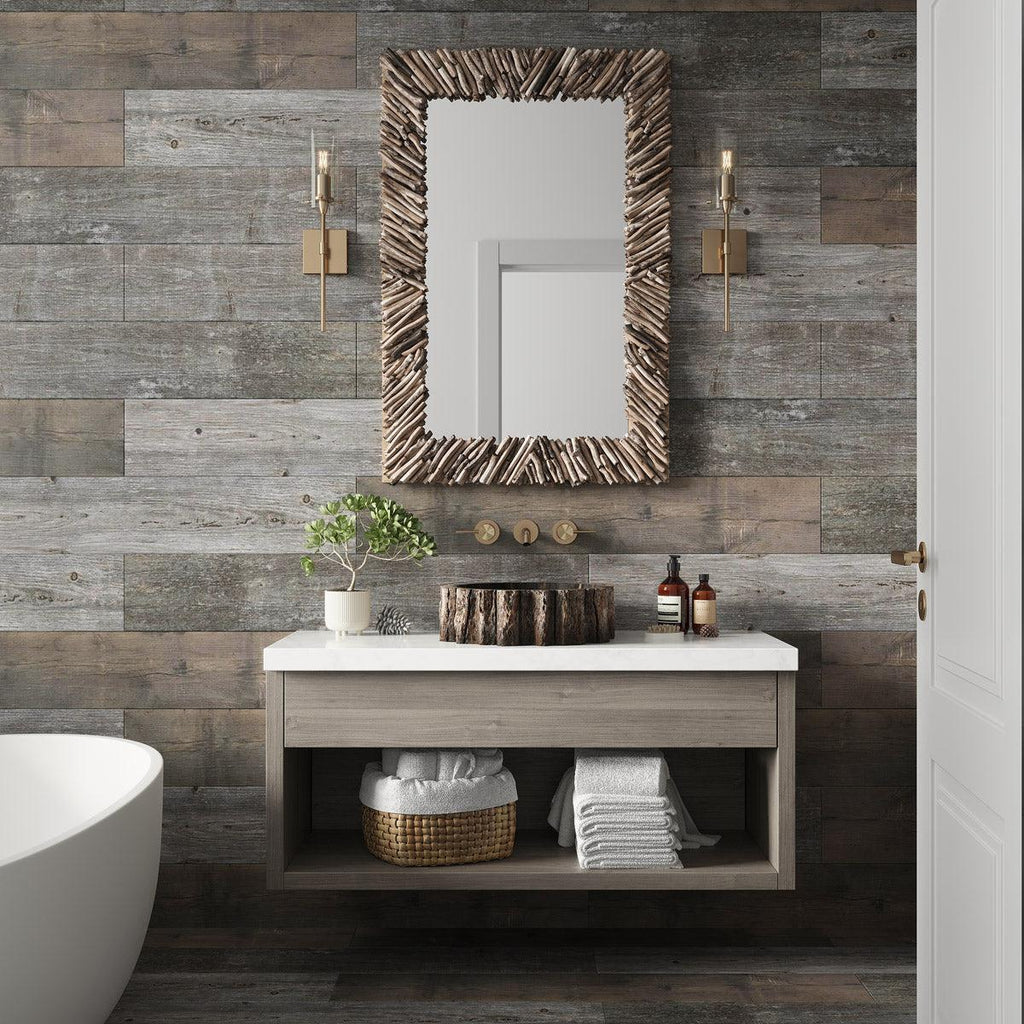 Gems Agata Reclaimed Wood-Look Tile | Tile Club