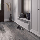 Gems Agata Reclaimed Wood Look Tile for a rustic modern entryway floor