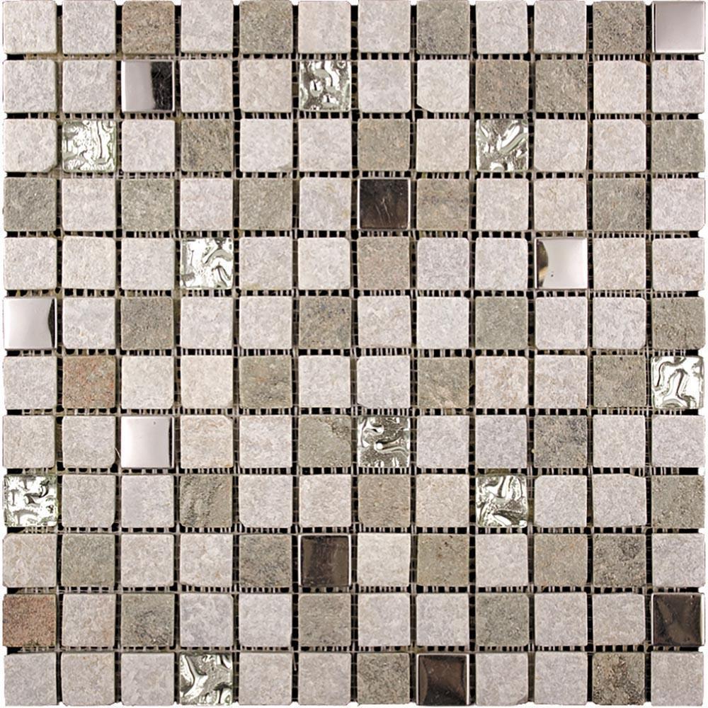 Tile Club | Geological Silver Mosaic Wall & Floor Tile