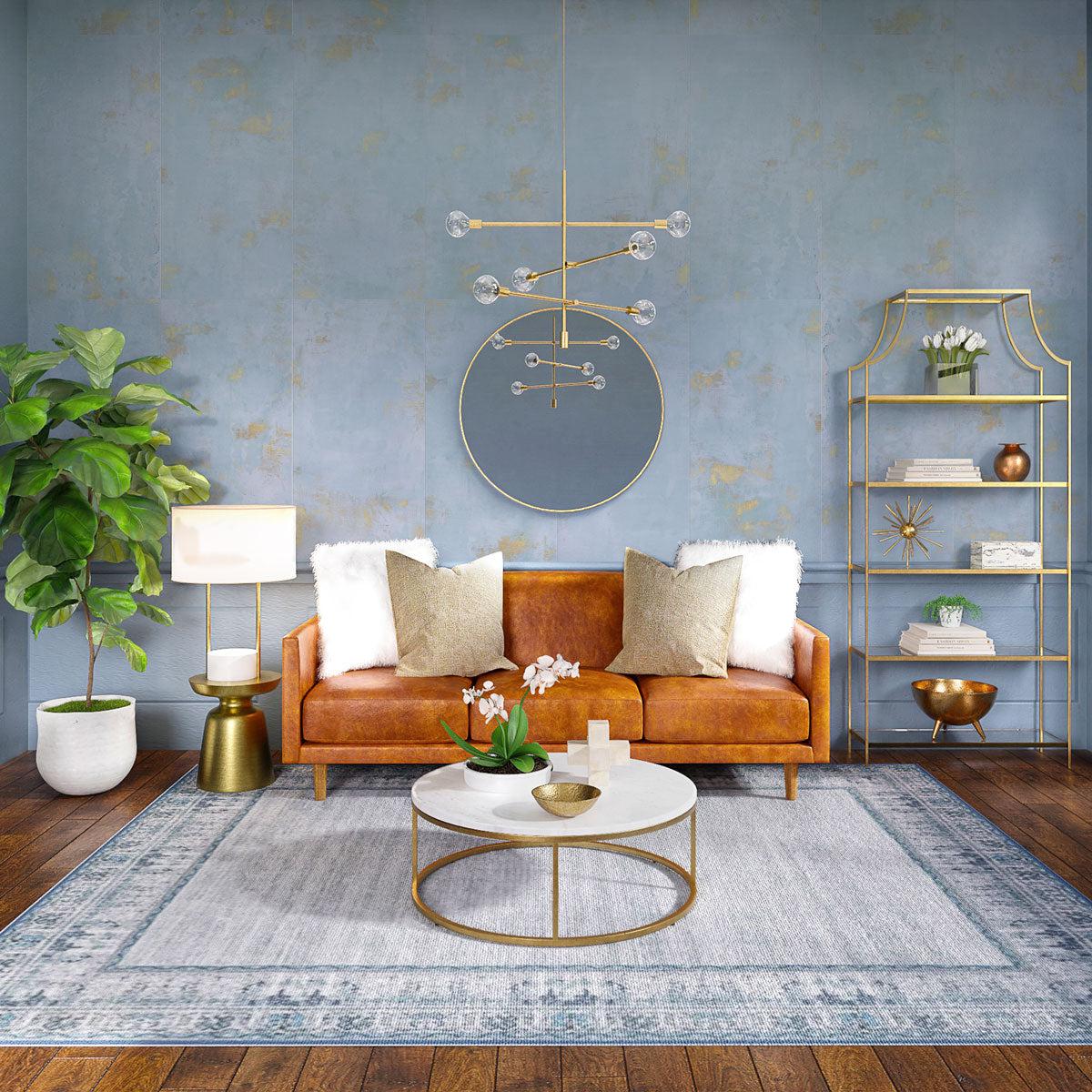 Gilded Age Blue Natural Porcelain TIles