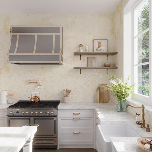 Gilded Age Ivory Porcelain Mosaic | Tile Club