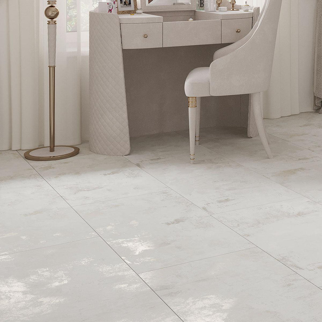 Gilded Age White Porcelain Tile 20x40 | Tile Club