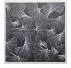 Bluma Gingko Black Etched Marble Mosaic | Tile Club