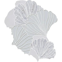 Gingko Leaf Marble, Shell and Glass Mosaic Tile