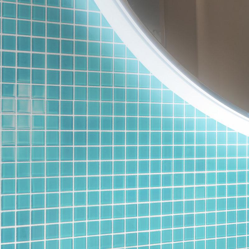 Glacier Aqua 1X1 Polished Glass Tile | Tile Club