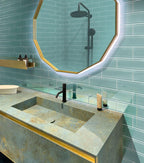 Glacier Aqua 3X12 Polished Glass Tile | Tile Club