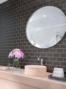 Glacier Ash Gray Matte Subway Tile Bathroom Backsplash
